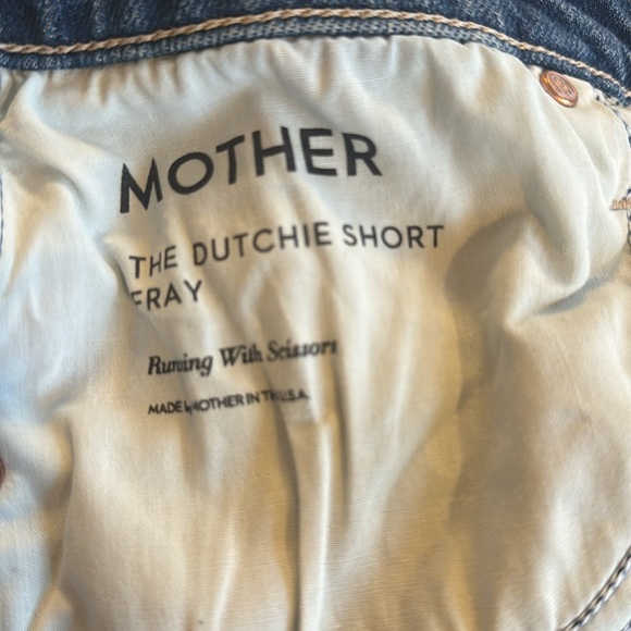 MOTHER | the dutchie shorts | running with scissors size 26 - Picture 4 of 6